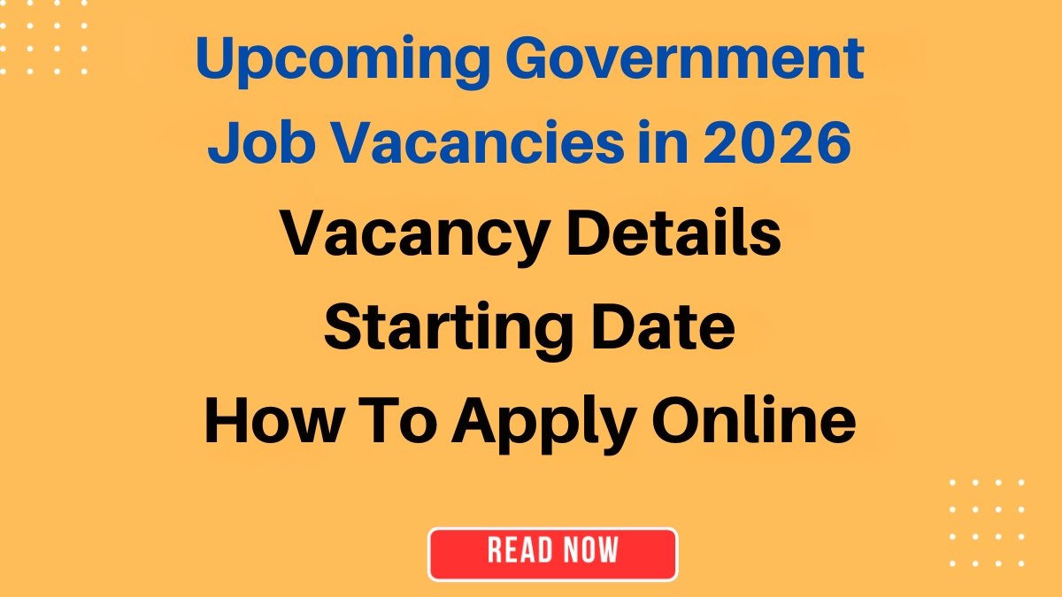 April 2026 Government Job Vacancy